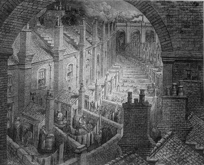 ロンドンの裏コース - グスタフ・ドーアの「ロンドン」にて 作： Gustave Dore
