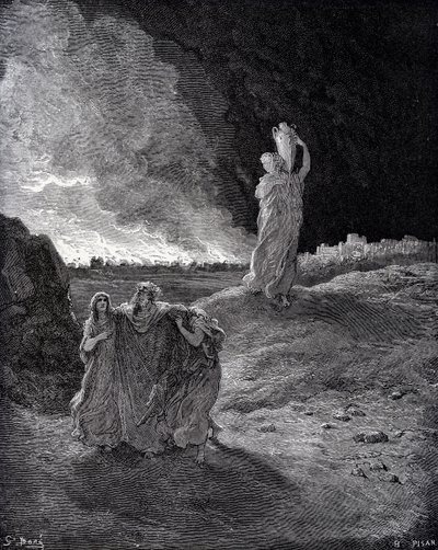 ソドムの破壊 作： Gustave Dore