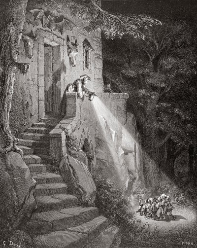 鬼の住居、ヘリオドールジョセフピサン（1822-90）c.1868によって彫刻 作： Gustave Dore