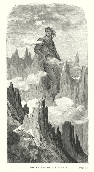 すべての巨人の父（エングレーヴィング） 作： Gustave Dore