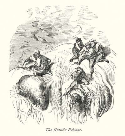 巨人の解放（エングレーヴィング） 作： Gustave Dore