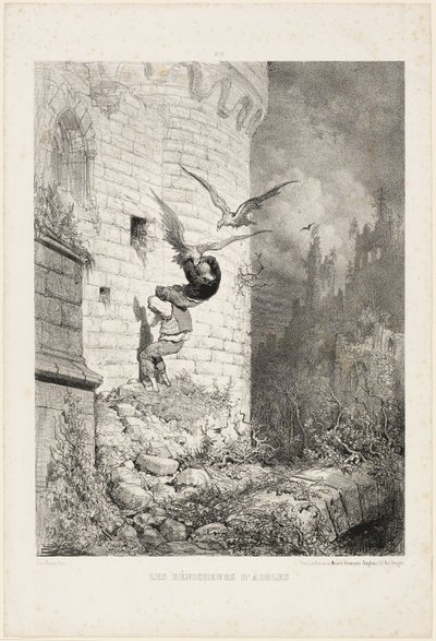 ワシの巣のハンターたち 作： Gustave Dore