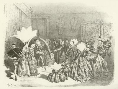ヘンリー3世治世のジグAボール（グラビア） 作： Gustave Dore