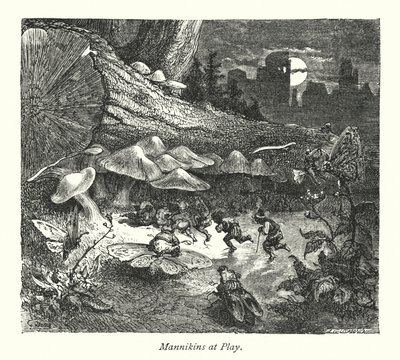 マンニキンの城（エングレーヴィング） 作： Gustave Dore