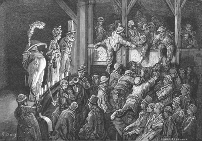 「ペニーギャフ」、1872年。 作： Gustave Dore