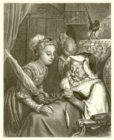 姫と妖精のスパイト 作： Gustave Dore