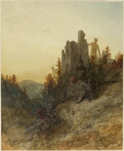 囚われの姫 作： Gustave Dore