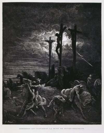 キリストの磔刑、ドーレ聖書からの挿絵 作： Gustave Dore