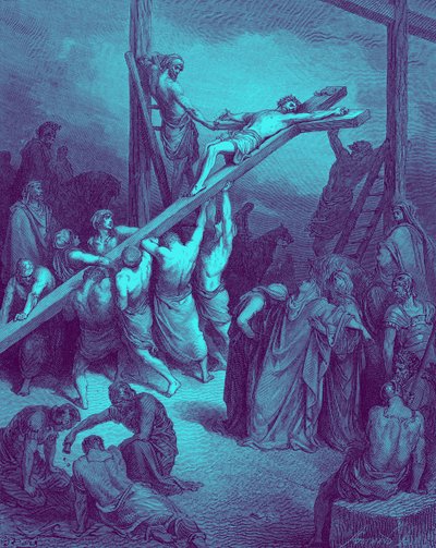 十字架の建立 - 聖書 作： Gustave Dore