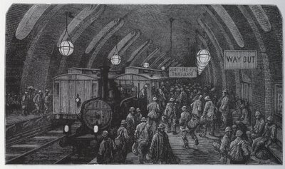 労働者の列車- 作： Gustave Dore