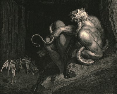 ミノスが立つ、c1890。 作： Gustave Dore