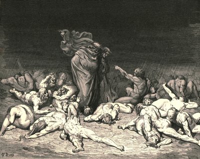 c1890の縁に羨望を抱くあなたの街の山。 作： Gustave Dore