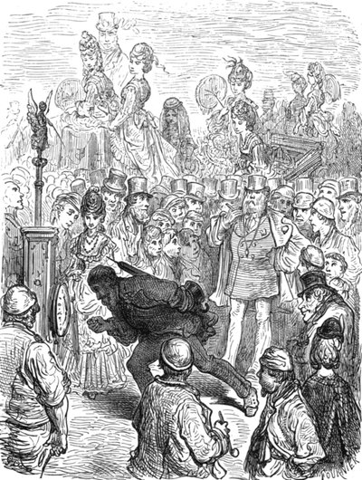 「力の試練」、1872年。 作： Gustave Dore