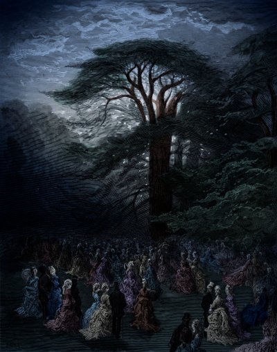 ロンドンのビクトリア朝のお祝い、チズウィック 作： Gustave Dore