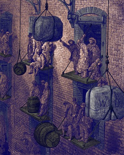 ギュスターヴ・ドレによる都市の倉庫 作： Gustave Dore