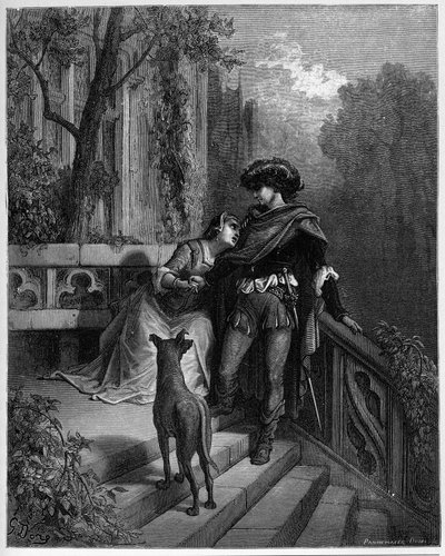 Jean de LaFontaineによる「Fables」のlesdeux pigeons-2つの鳩- 作： Gustave Dore