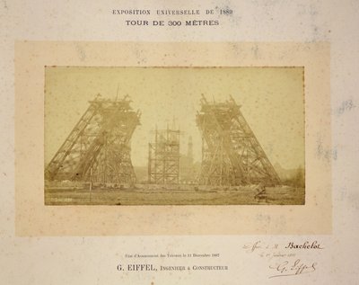 エッフェル塔の建設 作： Gustave Eiffel