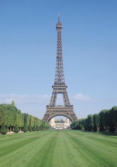 1887年から89年にかけて建設された、シャイヨ宮に面したエッフェル塔 作： Gustave Eiffel