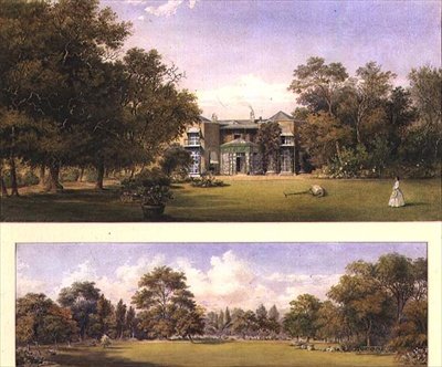 ミドルセックスのオールド・グローブ・ハウスの2つの風景 作： Gustave Ellinthorpe Sintzenich