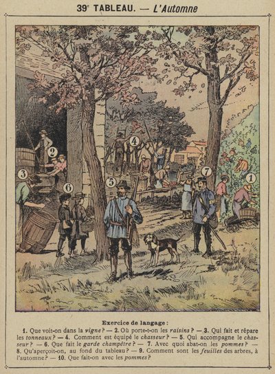 秋 作： Gustave Fraipont