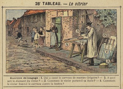 The glazeier（カラーリトグラフ 作： Gustave Fraipont