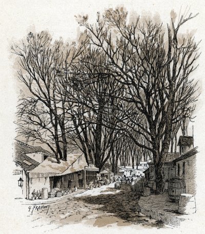 View of the new warehouse of rue Leopold, bercy Paris (View of the warehouse of rue Leopold In bercy, Paris) Drawing by Gustave Fraipont (1849-1923) draws from “La seine a travers Paris” by Saint-Juirs   1439110   ja       japanese Successfully Translated  作： Gustave Fraipont