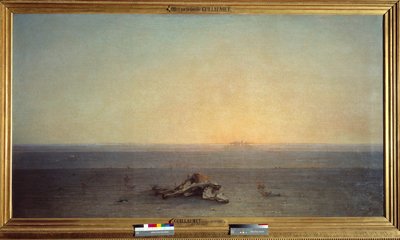 サハラは砂漠という意味もある。ギヨメ（Gustave Guillaumet, 1840-1887）の絵画 作： Gustave Guillaumet