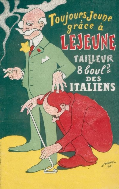 LEJEUNE TAILEUR のおかげで常に若々しく 作： Gustave Henri Jossot