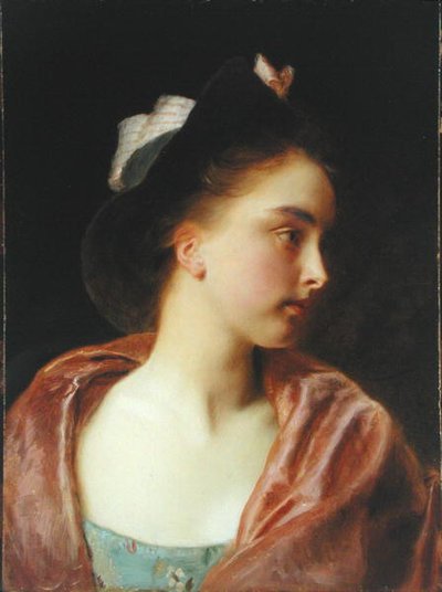 モード（油彩・クレードルパネル） 作： Gustave Jacquet