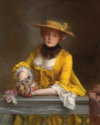 イエロードレス、 作： Gustave Jacquet
