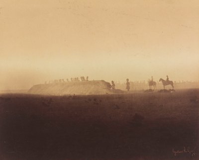騎兵隊の作戦、シャロン収容所、1857年（写真） 作： ギュスターヴ・ルグレイ
