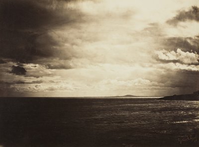曇り空、地中海、1857 作： Gustave Le Gray
