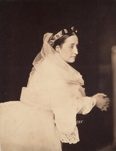 ユージェニー皇后の祈り、1856 年。 作： Gustave Le Gray