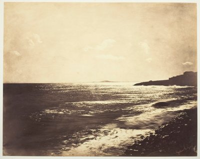 地中海とアグド山、1857 年。 作： Gustave Le Gray