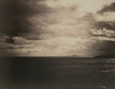 地中海とアグド山、1857 年。 作： Gustave Le Gray