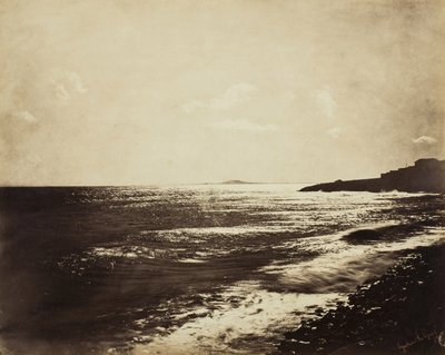 アグド山のある地中海、1857 作： Gustave Le Gray