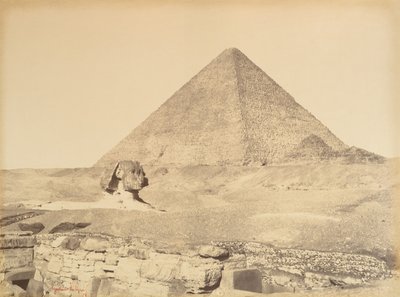ギザのピラミッド、1865-69。 作： Gustave Le Gray