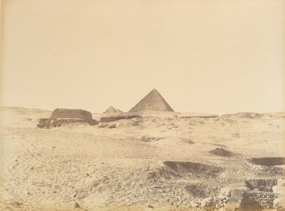 ギザのピラミッド、1865-69。 作： Gustave Le Gray