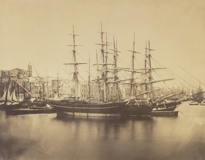 港の船、セート 作： Gustave Le Gray
