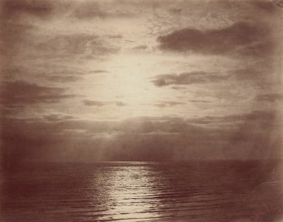 雲海における太陽の影響、185657。 作： Gustave Le Gray