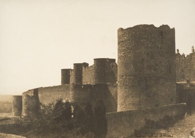 カルカソンヌの城壁、1851 年。 作： Gustave Le Gray