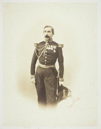 無題[フランス将校]、1857年。 作： Gustave Le Gray