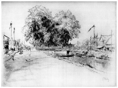 トロワ運河、c1880-1930 1924 作： Gustave Leheutre