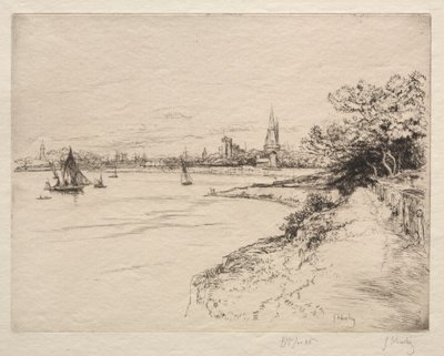 オービニーの崖。 作： Gustave Leheutre