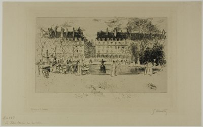 チュイルリーの小さな池 作： Gustave Leheutre