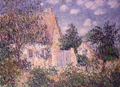 サン・シル・デュ・ヴォードルイユのコテージ」（油彩・キャンバス） 作： Gustave Loiseau