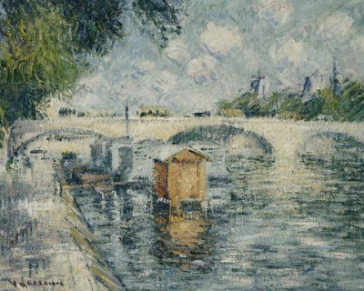 ポンルイフィリップ、パリ、1925年 作： Gustave Loiseau