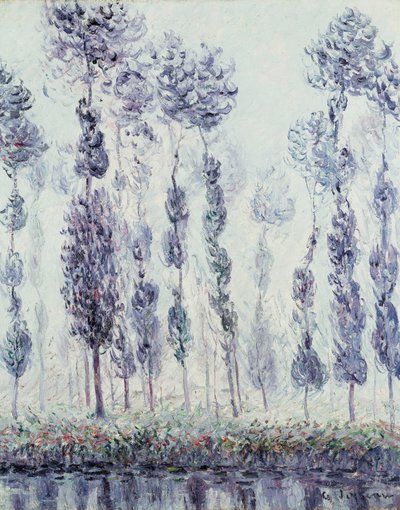 ポプラズオンザウール、1900 作： Gustave Loiseau