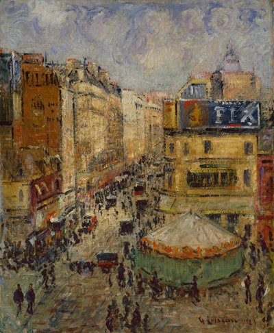 クリニャンクール通り、パリ 作： Gustave Loiseau