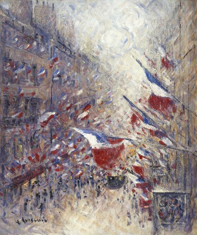 7月14日、パリで 作： Gustave Loiseau